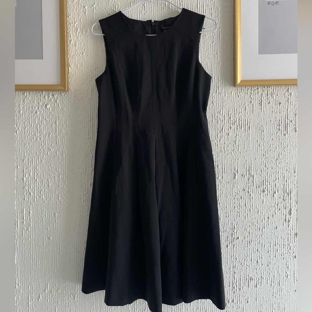 Theory Black Midi Dress
